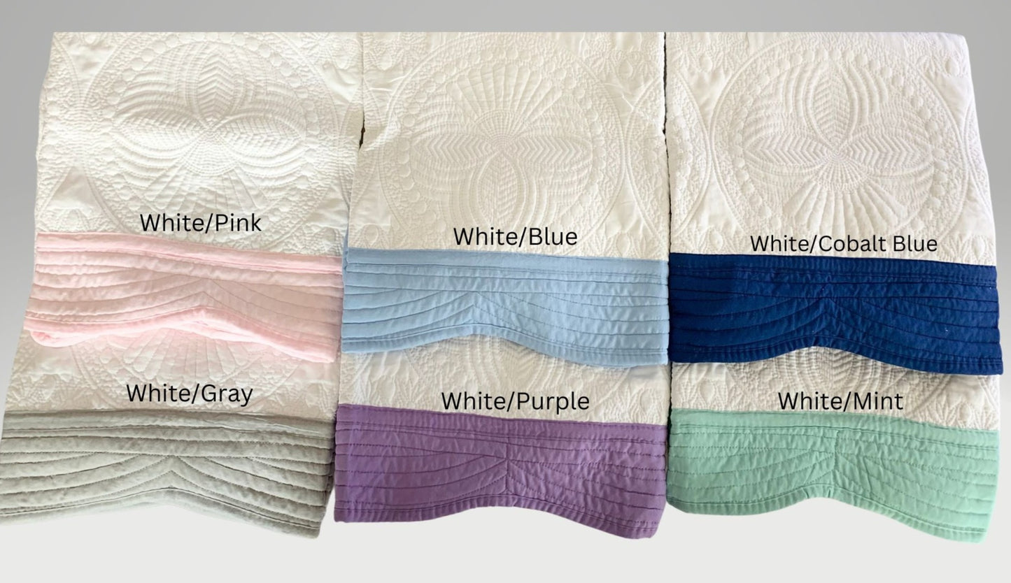 Baby Heirloom Blanket For Girls - Now I Lay Me Down To Sleep