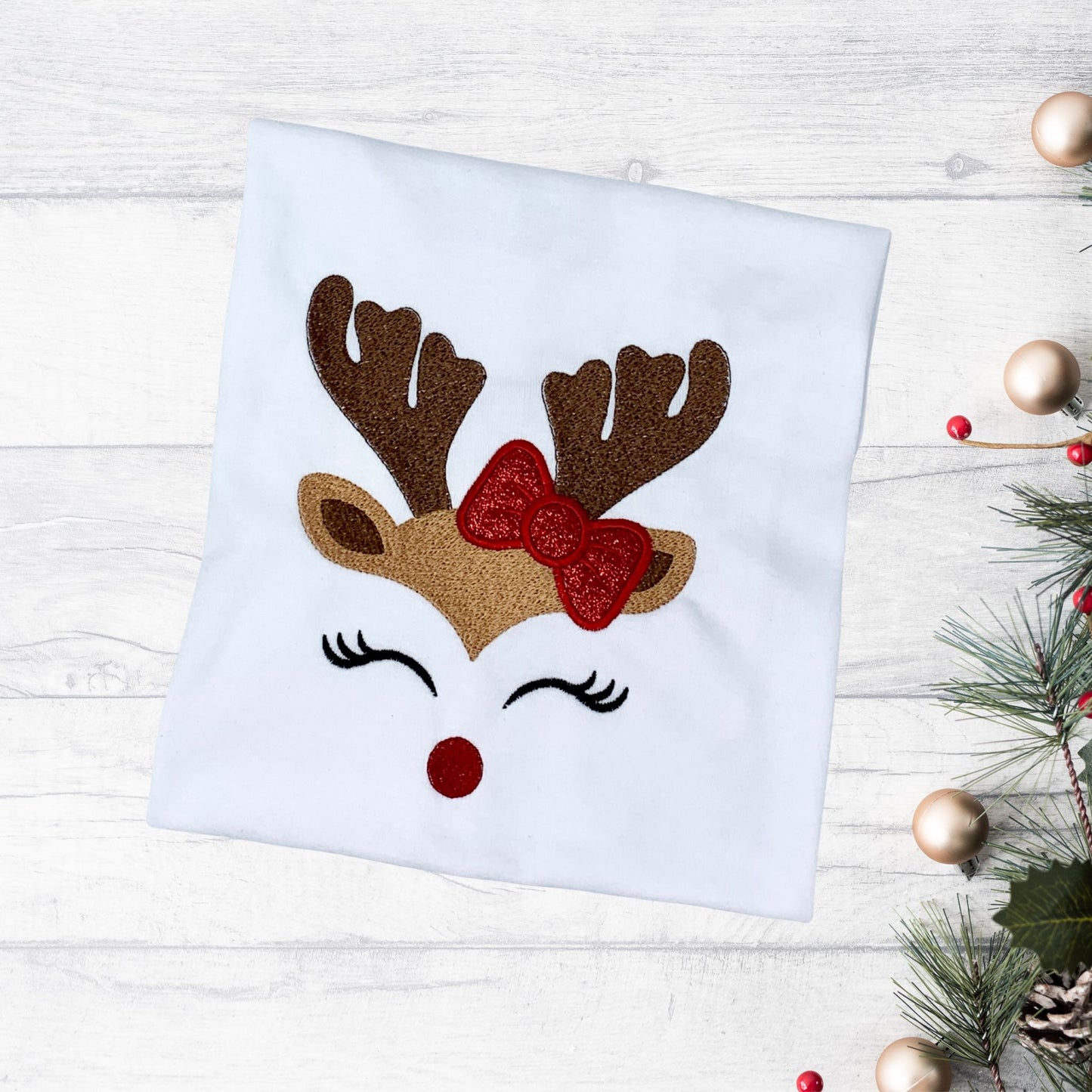 Girls Reindeer Shirt