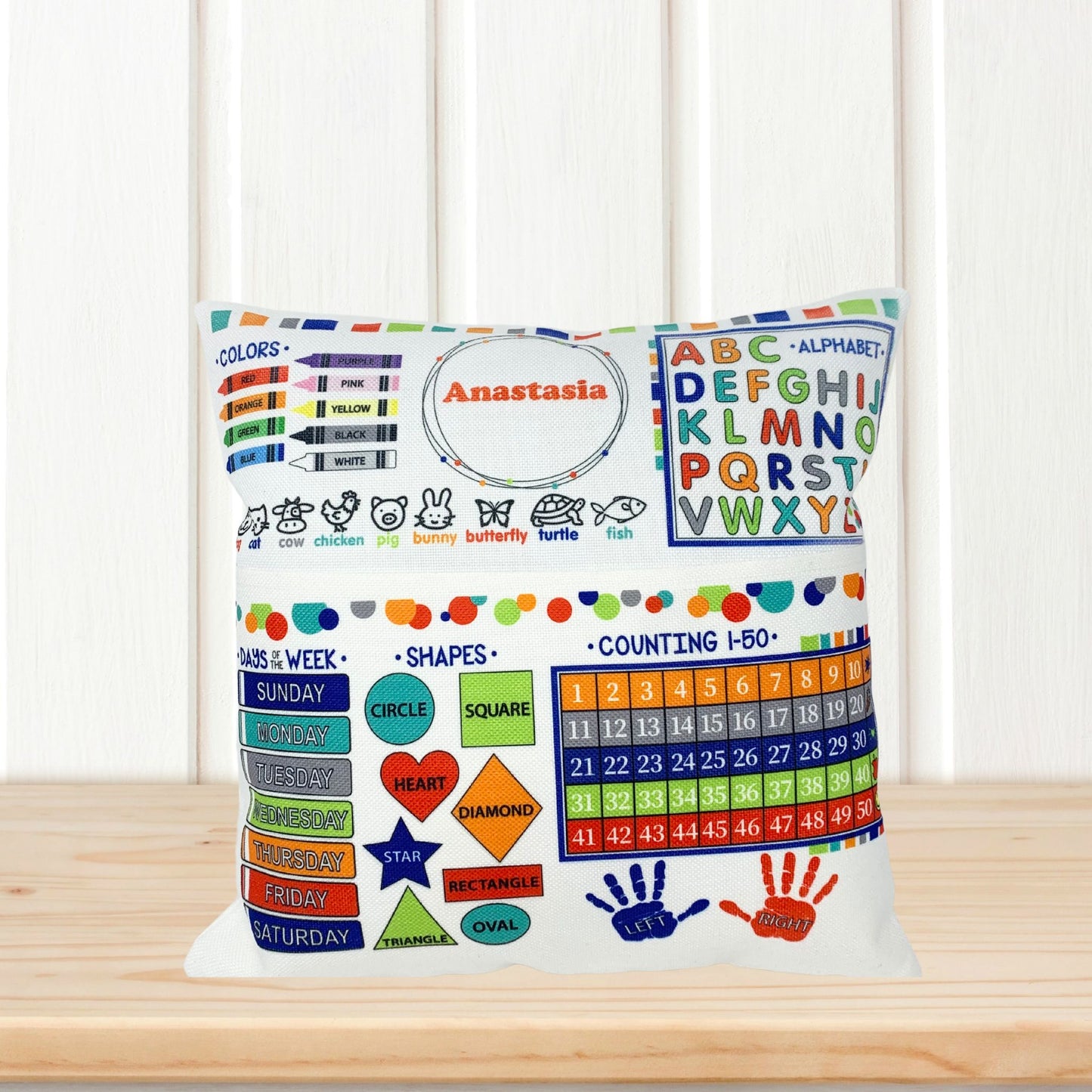 Personalized Learning Pillow For Kids