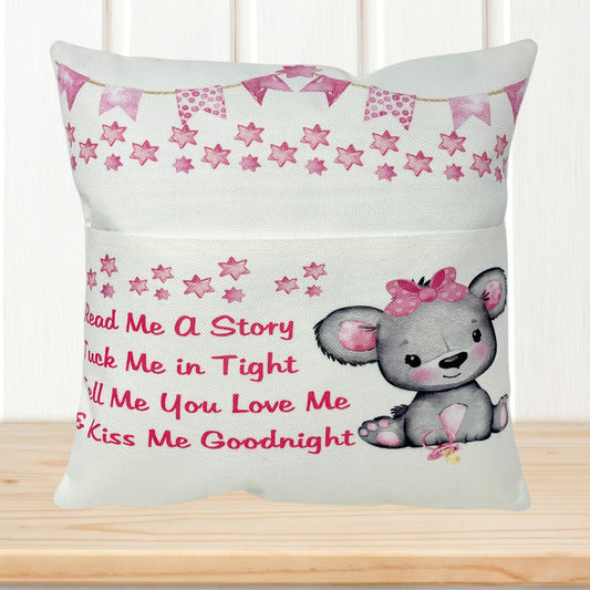 Reading Pillow For Girls - Read Me A Story Tuck Me In Tight