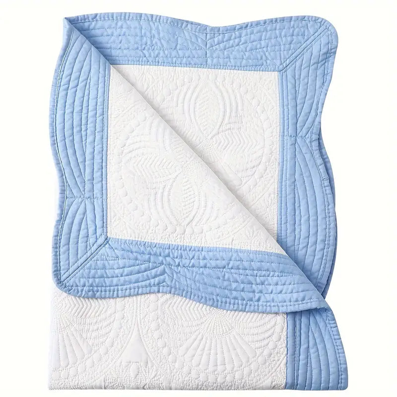 Baby Girl Heirloom Quilt - Your First Breath Took Ours Away