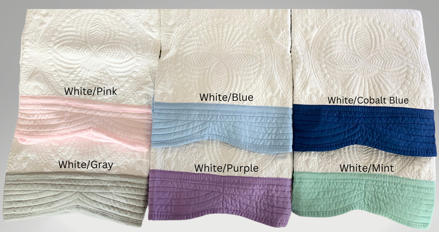 Baby Girl Heirloom Quilt - Your First Breath Took Ours Away