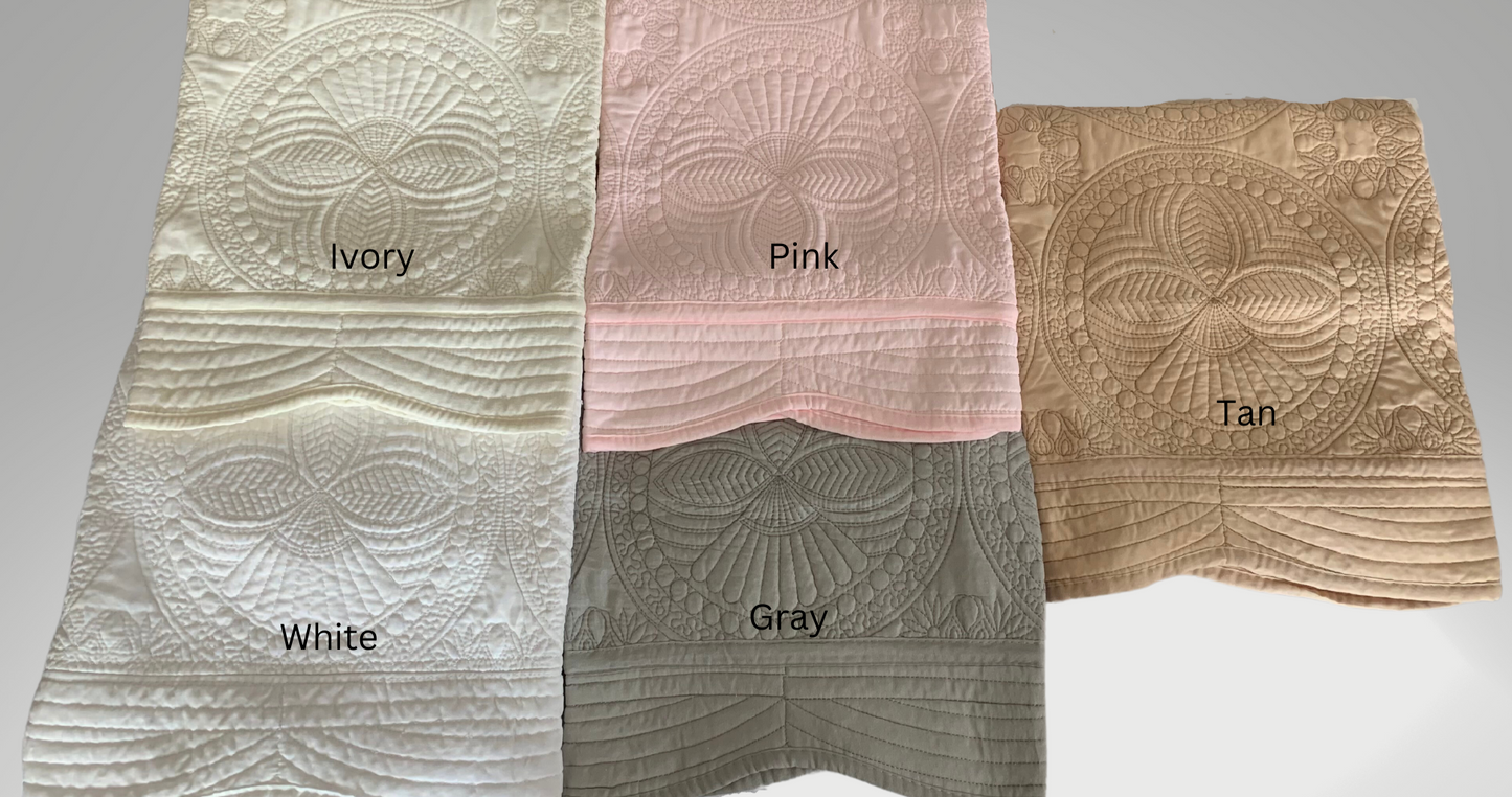 Baby Girl Heirloom Quilt - Your First Breath Took Ours Away