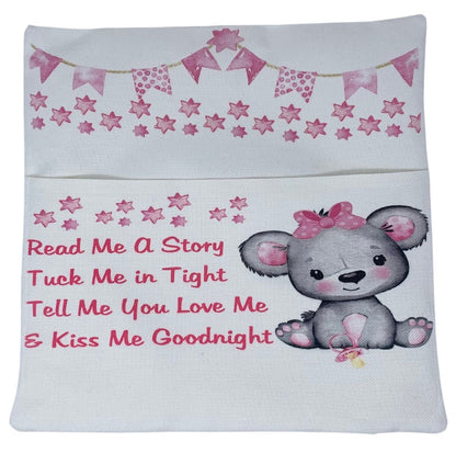 Reading Pillow For Girls - Read Me A Story Tuck Me In Tight