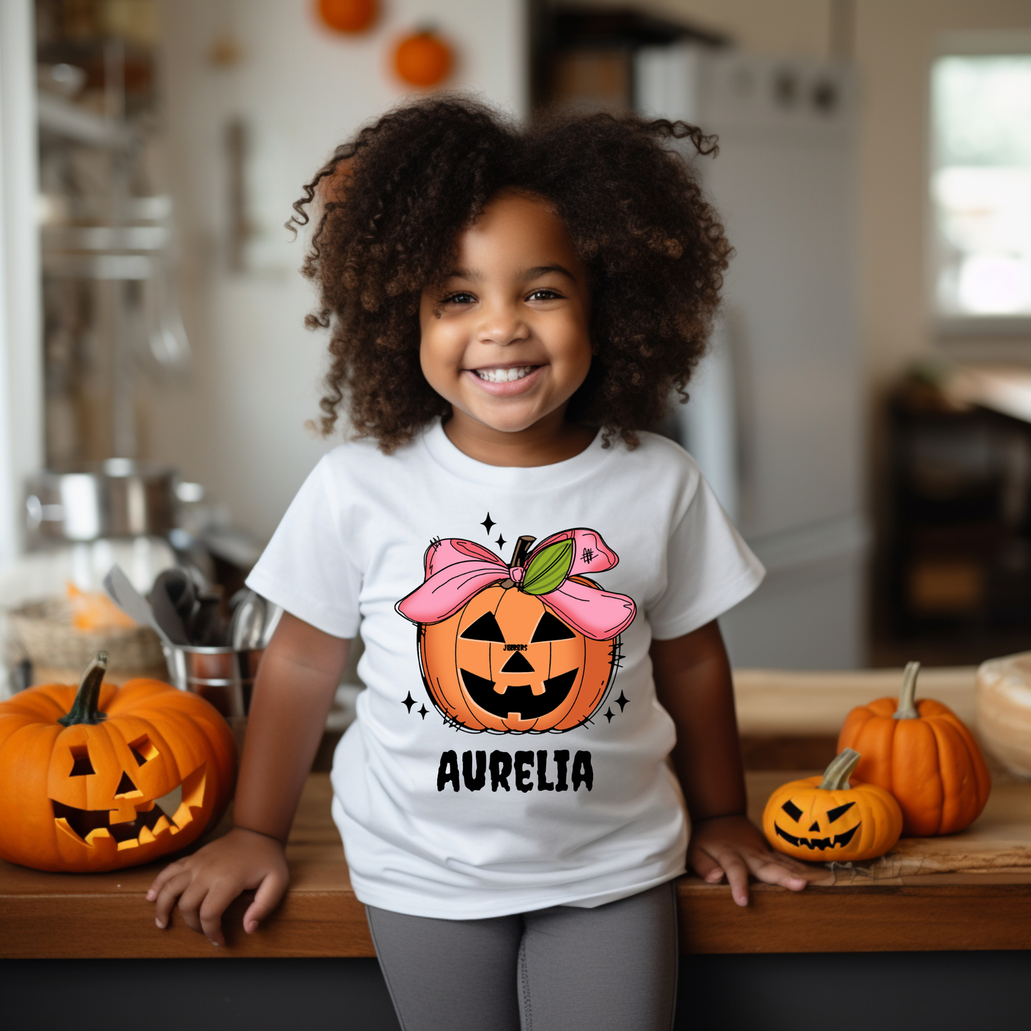 Kids Halloween Pumpkin Shirt