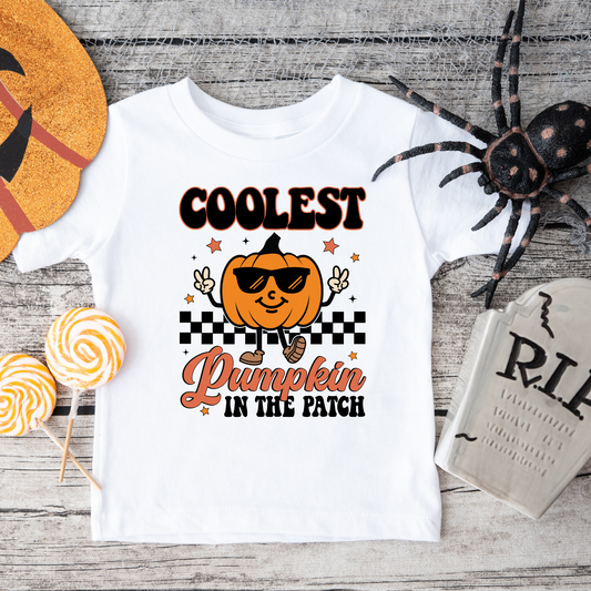 Coolest Pumpkin In The Patch, Boys Halloween T-Shirt